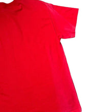 Load image into Gallery viewer, Vintage Lead Me Not To Temptation Skater Novelty Spellout Graphic Red T-Shirt