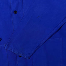 Load image into Gallery viewer, Early 00's Czech French Chore Worker Style Blue Button Cotton Jacket