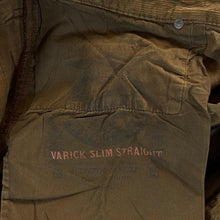 Load image into Gallery viewer, POLO RALPH LAUREN "Varick Slim Straight" Brown Corduroy Cord Straight Leg Trousers