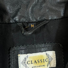 Load image into Gallery viewer, Vintage CLASSIC MENS CLOTHING Genuine Real Black Zip Leather Jacket