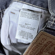 Load image into Gallery viewer, Levi's 527 Classic Washed Grey Low Rise Boot Cut Denim Jeans