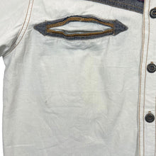 Load image into Gallery viewer, Vintage Designer's Club Cowboy Western Embroidered Cream White Long Sleeve Shirt