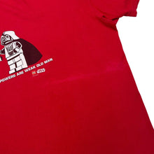 Load image into Gallery viewer, LEGO STAR WARS (2008) "Your Powers Are Weak Old Man" Vader Video Game Promo Graphic T-Shirt