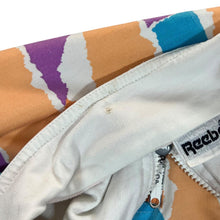 Load image into Gallery viewer, Vintage 90's REEBOK Crazy Abstract Colour Block 1/4 Zip Pullover Track Top Sweatshirt
