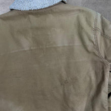 Load image into Gallery viewer, Superdry Rookie Edition Military Issue Borg Collar Brown Distressed Bomber Jacket