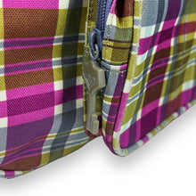 Load image into Gallery viewer, Early 00's ROXY Quiksilver Emo Y2K Plaid Check Surfer Skater Backpack Style Tote Bag
