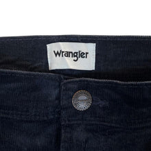 Load image into Gallery viewer, WRANGLER "Texas Slim" Classic Black Corduroy Cord Straight Leg Trousers