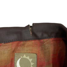 Load image into Gallery viewer, Vintage 90's MARLBORO Flannel Lined Leather Collared Denim Trucker Jacket