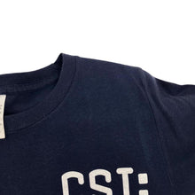 Load image into Gallery viewer, CSI: Las Vegas Unit TV Show Spellout Graphic Navy Blue T-Shirt