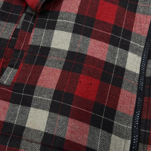 Load image into Gallery viewer, ATLAS FOR MEN Lumberjack Plaid Check Fleece Lined Zip Flannel Over Shirt