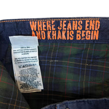 Load image into Gallery viewer, DOCKERS Alpha Collection "Slim Tapered" Navy Blue Corduroy Cord Trousers