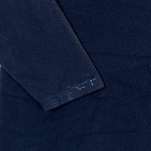 Load image into Gallery viewer, Early 00's UMBRO Embroidered Big Logo Navy Blue Red Fleece V-Neck Sweatshirt
