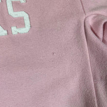 Load image into Gallery viewer, NIKE SB x QUARTERSNACKS Embroidered Spellout Baby Pink Letterman Varsity Jacket