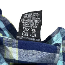 Load image into Gallery viewer, Vintage WARNER BROS STUDIO STORE (1997) Looney Tunes Taz Bugs Bunny Golf Checked Button-Up Shirt