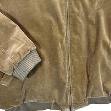 Load image into Gallery viewer, MAINE New England Check Lined Contrast Collar Corduroy Cord Zip Bomber Jacket