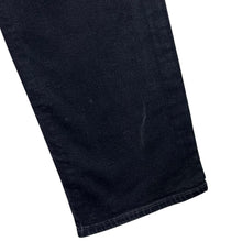 Load image into Gallery viewer, TOMMY HILFIGER "Denton Stretch Straight Fit" Black Selvedge Denim Jeans