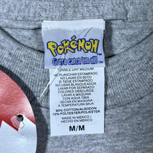 Load image into Gallery viewer, Vintage Nintendo Pokemon (1999) “Pikachu GO!” Anime Graphic Logo Grey T-Shirt