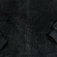Load image into Gallery viewer, Vintage DAVID TAYLOR Black Genuine Real Suede Leather Bomber Jacket