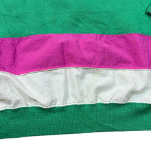 Load image into Gallery viewer, Vintage 90's ACTUEL "Cocktail Fruits" Tropical Spellout Graphic Colour Block Sweatshirt
