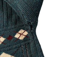 Load image into Gallery viewer, Vintage MENSWEAR Made In The UK Grandad Patterned Acrylic Knit Sweater Jumper