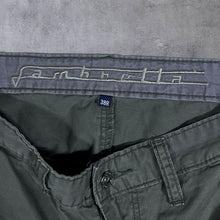 Load image into Gallery viewer, Lambretta Dark Grey Khaki Multi Pocket Cargo Trousers