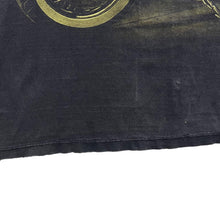 Load image into Gallery viewer, Early 00's WILD Biker Gothic Eagle Wildlife Graphic Black Distressed T-Shirt