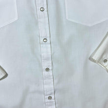 Load image into Gallery viewer, Vintage Cowboy Western Embroidered Eagle White Pearl Snap Popper Long Sleeve Shirt