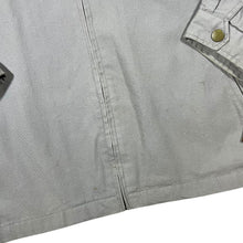 Load image into Gallery viewer, Vintage Natural Classics Beige Check Lined Canvas Cotton Bomber Jacket