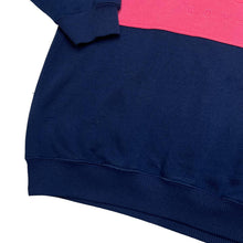 Load image into Gallery viewer, Vintage 90’s LIVE COVERAGE Colour Block Embroidered Spellout 1/4 Zip Pullover Sweatshirt
