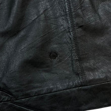 Load image into Gallery viewer, Vintage 90's SNAP-ON Mini Logo Genuine Real Heavy Black Leather Bomber Jacket