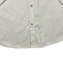 Load image into Gallery viewer, ATLAS FOR MEN Cowboy Western Embroidered Shoulder Panel Cream Long Sleeve Shirt