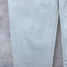 Load image into Gallery viewer, Vintage Authentic Blues Classic Cream White Denim Tapered Jeans