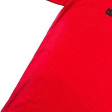Load image into Gallery viewer, Vintage Lead Me Not To Temptation Skater Novelty Spellout Graphic Red T-Shirt