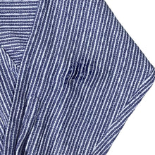 Load image into Gallery viewer, Vintage 90's Cavori "Sporting" Blue White Patterned Striped Long Sleeve Button-Up Shirt