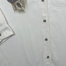 Load image into Gallery viewer, Vintage 90's Cherokee Beach Leopard Big Cat Animal Print Long Sleeve Cotton Shirt