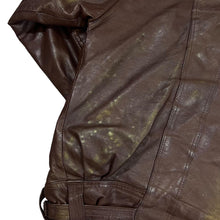 Load image into Gallery viewer, Vintage 90's PEC Genuine Real Burgundy Leather Bomber Jacket