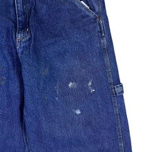 Load image into Gallery viewer, Vintage SMITH'S WORKWEAR Plaid Check Lined Carpenter Blue Denim Jeans