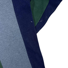 Load image into Gallery viewer, Vintage VAN HEUSEN Colour Block Striped Distressed Collared Sweatshirt