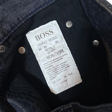 Load image into Gallery viewer, Vintage BOSS HUGO BOSS "Scout" Black Classic Cotton Straight Leg Trousers