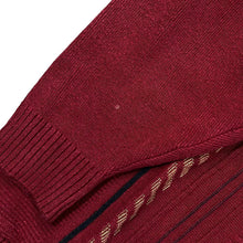 Load image into Gallery viewer, Vintage CARSON Grandad Patterned Cotton Acrylic V-Neck Sweater Jumper