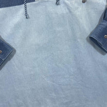 Load image into Gallery viewer, Vintage Jacques Lorant "Jeans" Blue Denim Long Sleeve Lace-Up Smock Shirt
