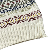 Load image into Gallery viewer, Vintage 90's BHS Grandad Patterned Acrylic Cotton Knit Sweater Jumper