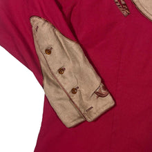 Load image into Gallery viewer, Vintage Apaci Cowboy Western Suede Effect Panel Cotton Long Sleeve Shirt