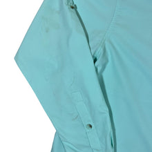 Load image into Gallery viewer, COLUMBIA PFG Fishing Turquoise Long Sleeve Polyester Utility Shirt