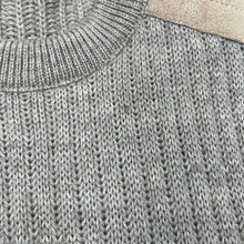 Load image into Gallery viewer, Vintage 80's DEES CASUALS Dunn & Co Suede Leather Patch Acrylic Wool Knit Sweater Jumper