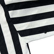 Load image into Gallery viewer, Vintage BAUER OMHA "Ontario 1998 Hockey Association" Referee Striped Polyester Ice Hockey Collared 1/4 Zip Sweatshirt