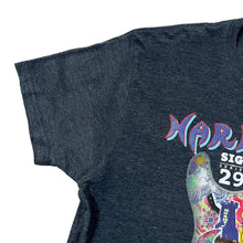 Load image into Gallery viewer, HARD ROCK CAFE "Barcelona" Signature Series Jimi Hendrix Souvenir Spellout Graphic T-Shirt