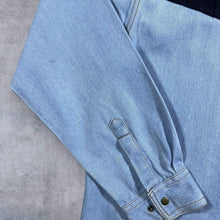 Load image into Gallery viewer, Vintage TG-22 Cowboy Western Blue Denim Popper Long Sleeve Shirt