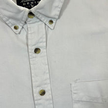Load image into Gallery viewer, Vintage Eddie Bauer Denim Classic White Cotton Long Sleeve Button-Up Shirt