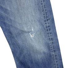 Load image into Gallery viewer, LEVI'S 501 Classic Blue Denim Straight Leg Distressed Jeans